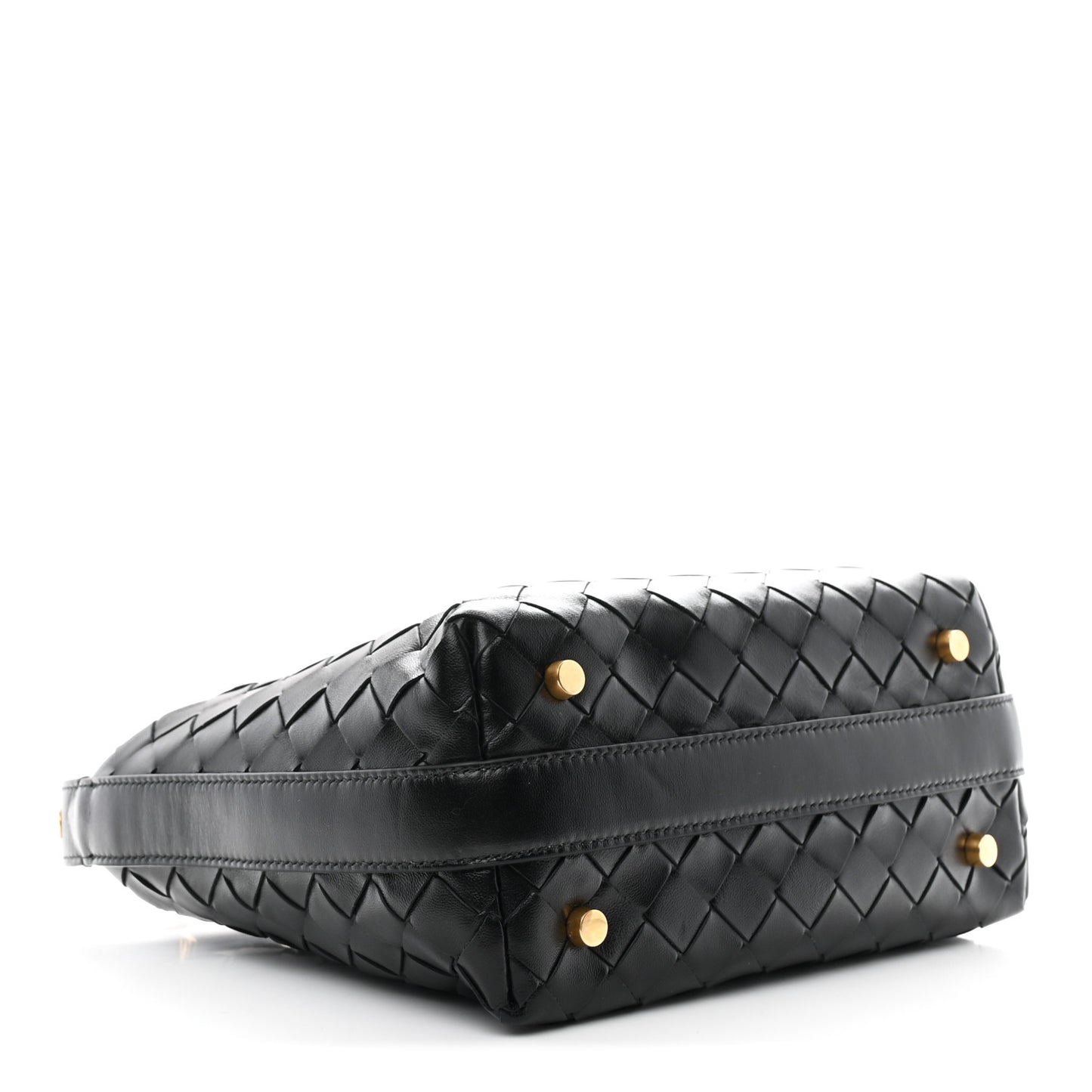 Calfskin Intrecciato Mini Wallace Black