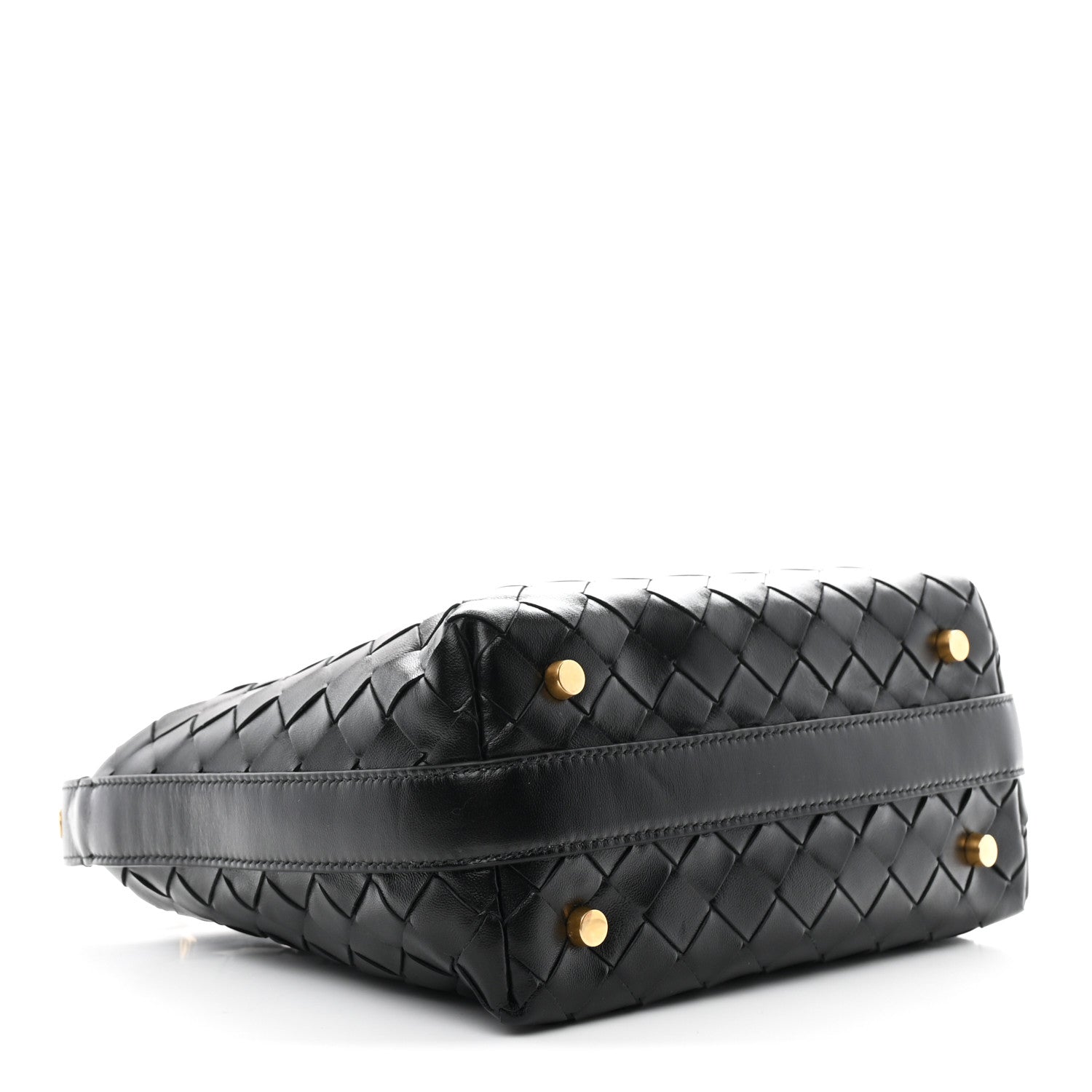 Bottega Veneta Calfskin Intrecciato Mini Wallace Black 4 of 10