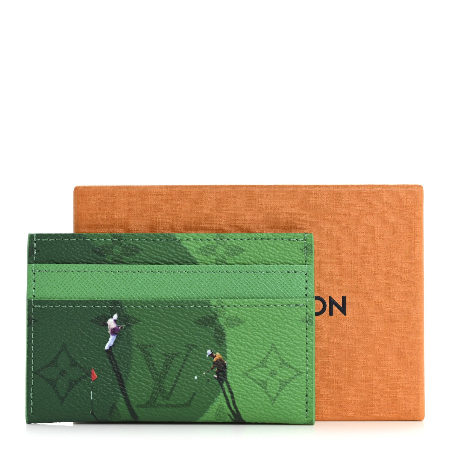 Louis Vuitton Monogram Sports Card Holder Golf Green 1749254