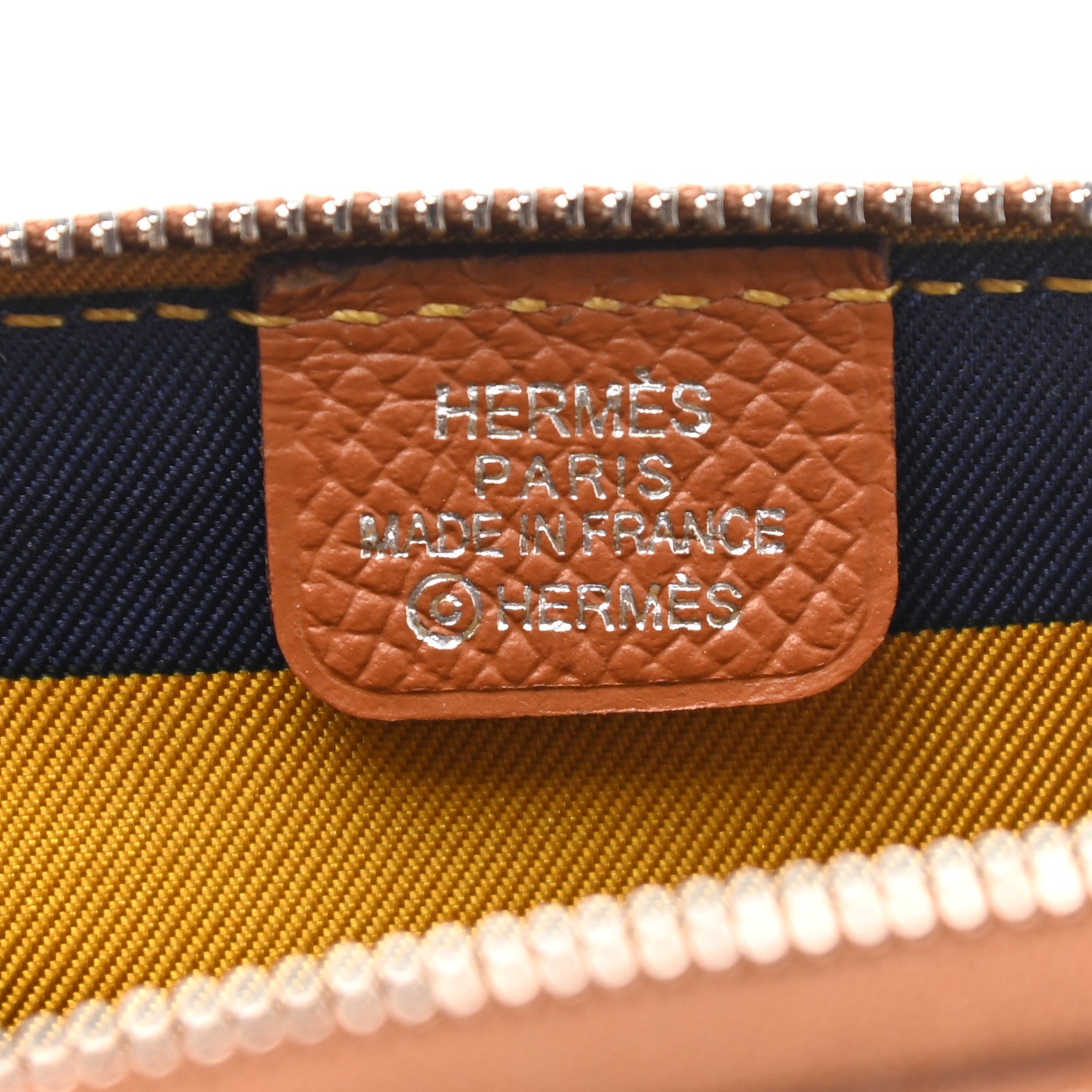 Hermes Epsom Silk'in Coin Purse Gold 6 of 8