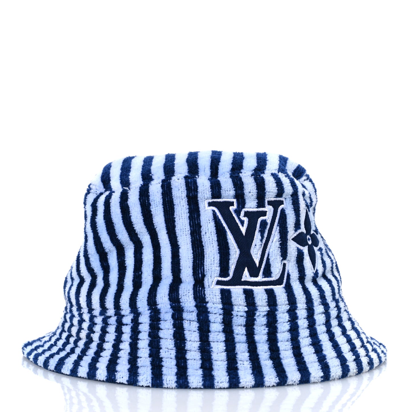 LV Graphical Reversible Bucket Hat Blue