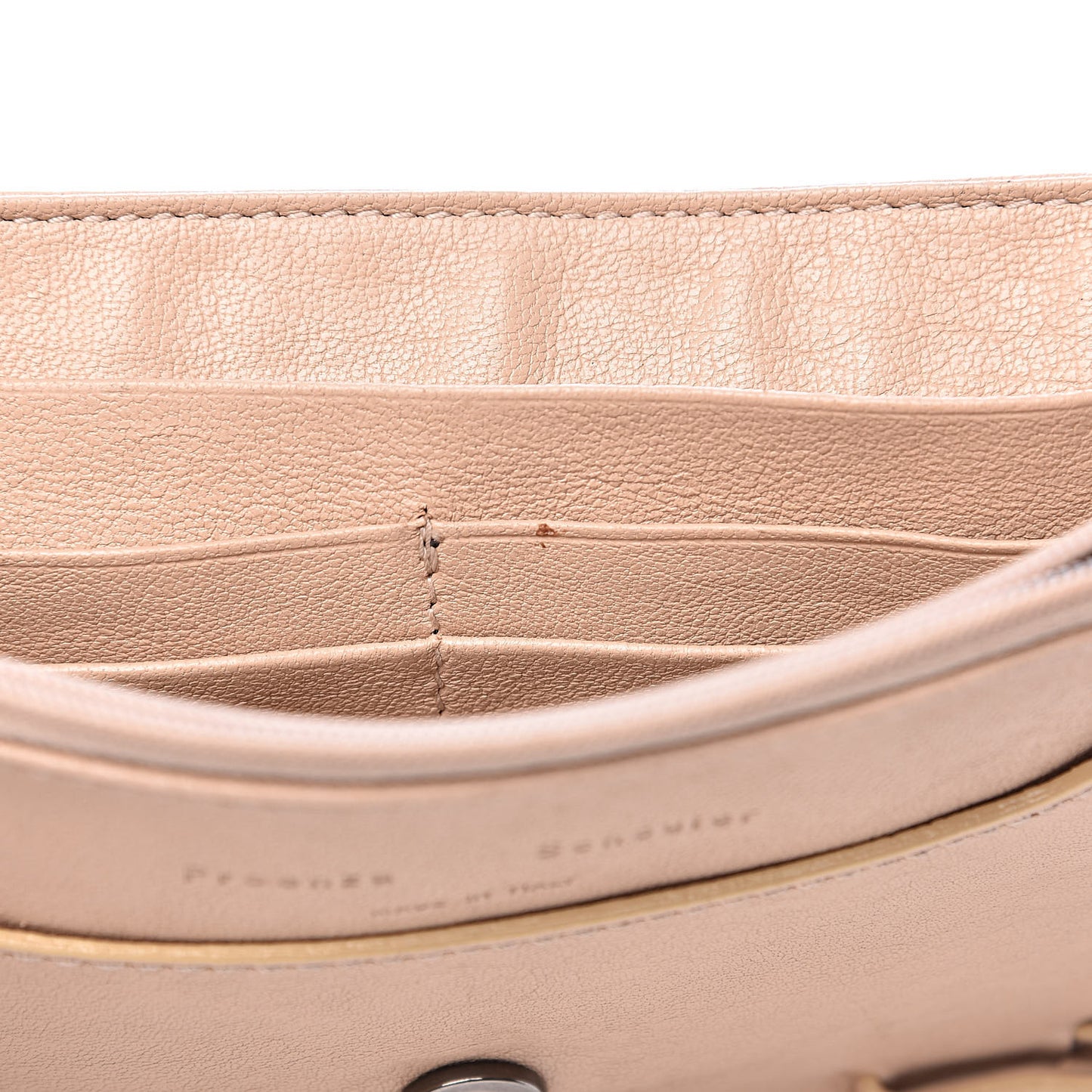 Lambskin Fringe PS1 Chain Wallet Beige