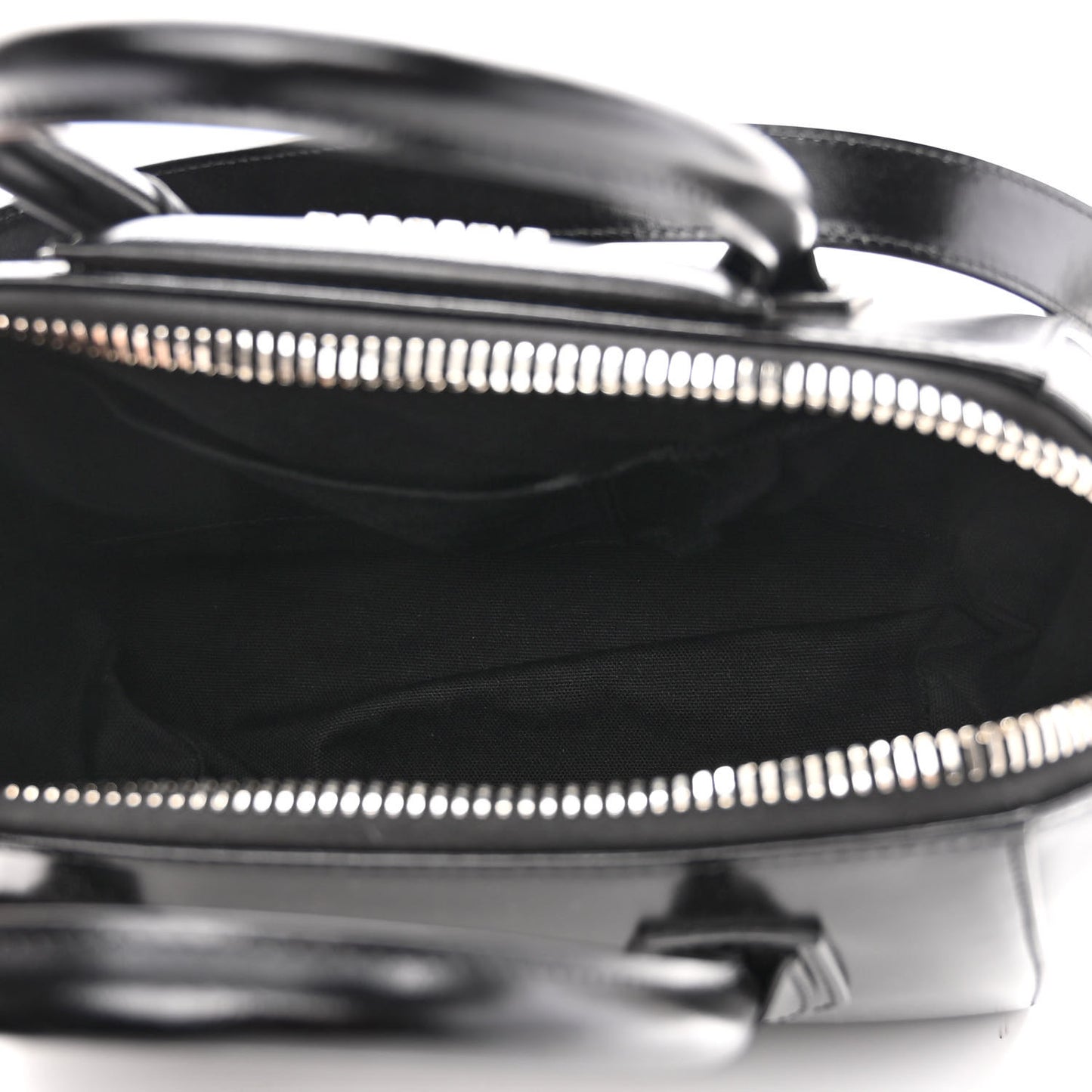Shiny Lord Calfskin Small Antigona Black