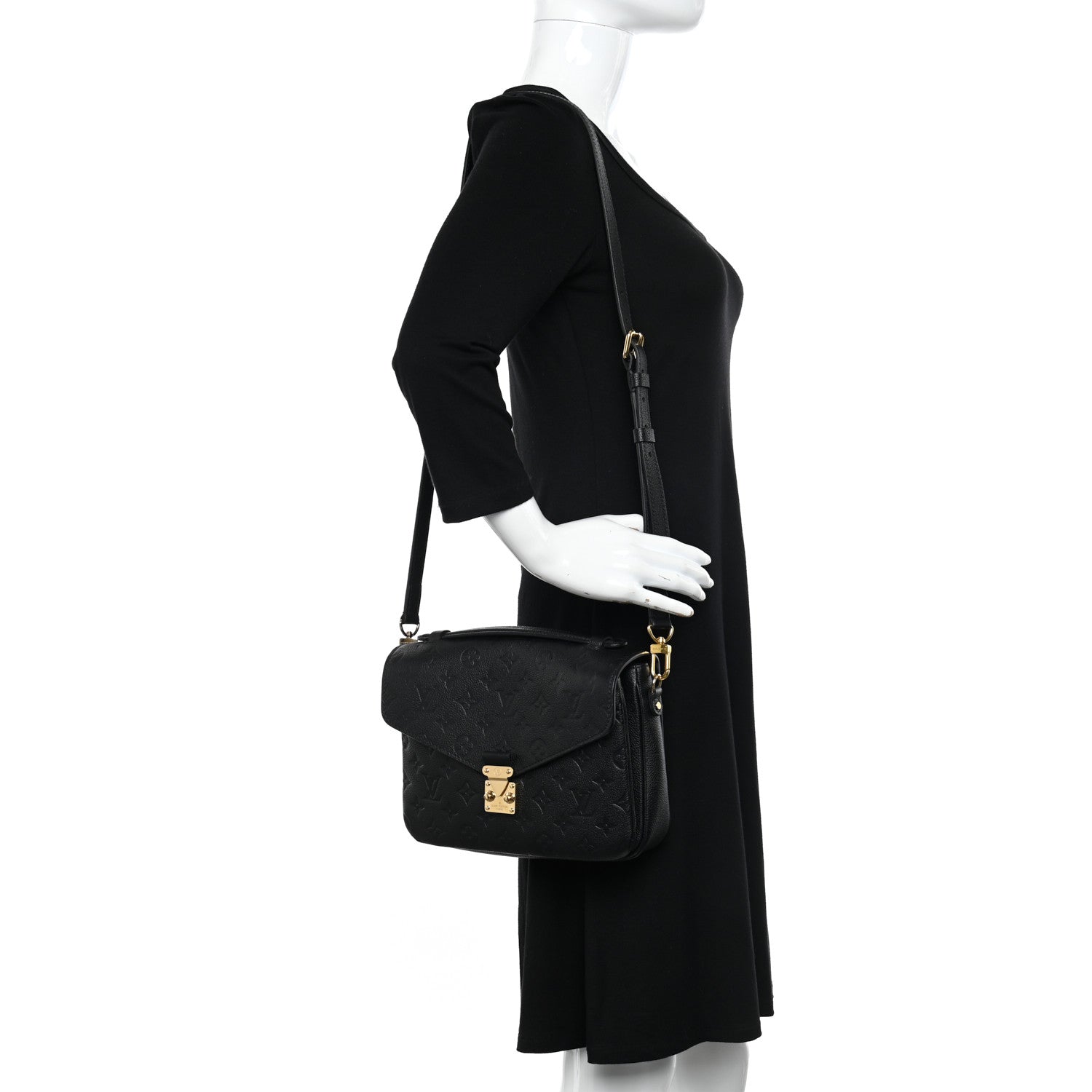 Louis Vuitton Empreinte Pochette Metis Black 3 of 9