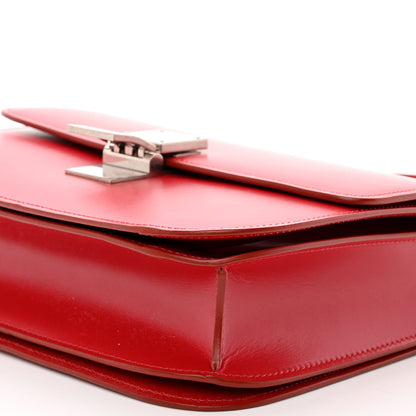 Celine Box Calfskin Medium Classic Box Flap Bag Red 9 of 11