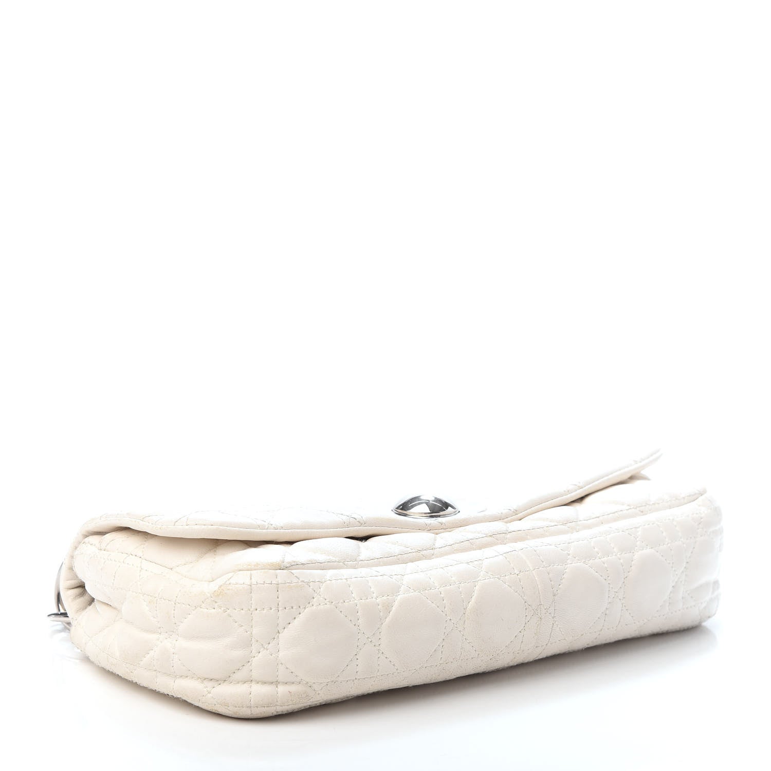 Christian Dior Lambskin Cannage Small Rendezvous Flap White 5 of 11