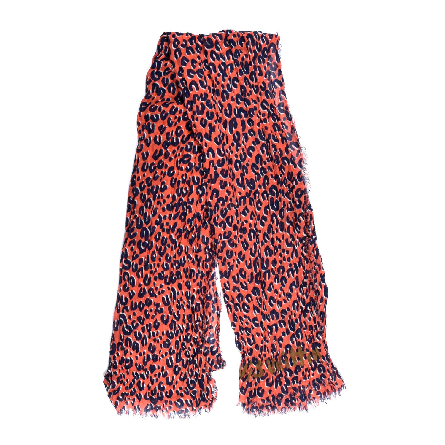 Louis Vuitton Cashmere Silk Leopard Etole Stole Blue Multicolor 1 of 3