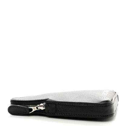 Balenciaga Shiny Day Calfskin M Triangle Pouch Black 4 of 6