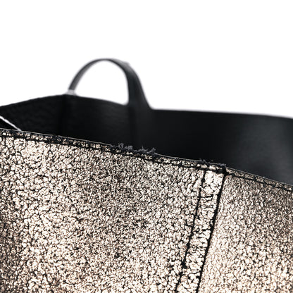 MCM Grained Calfskin Medium Reversible Wandel Tote Black 20 of 29