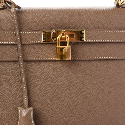 Hermes Epsom Kelly Sellier 32 Etoupe 10 of 10