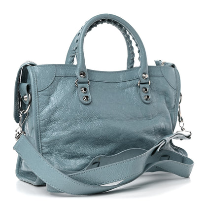 Balenciaga Agneau Classic Silver Hardware S City Bleu Gris 2 of 4