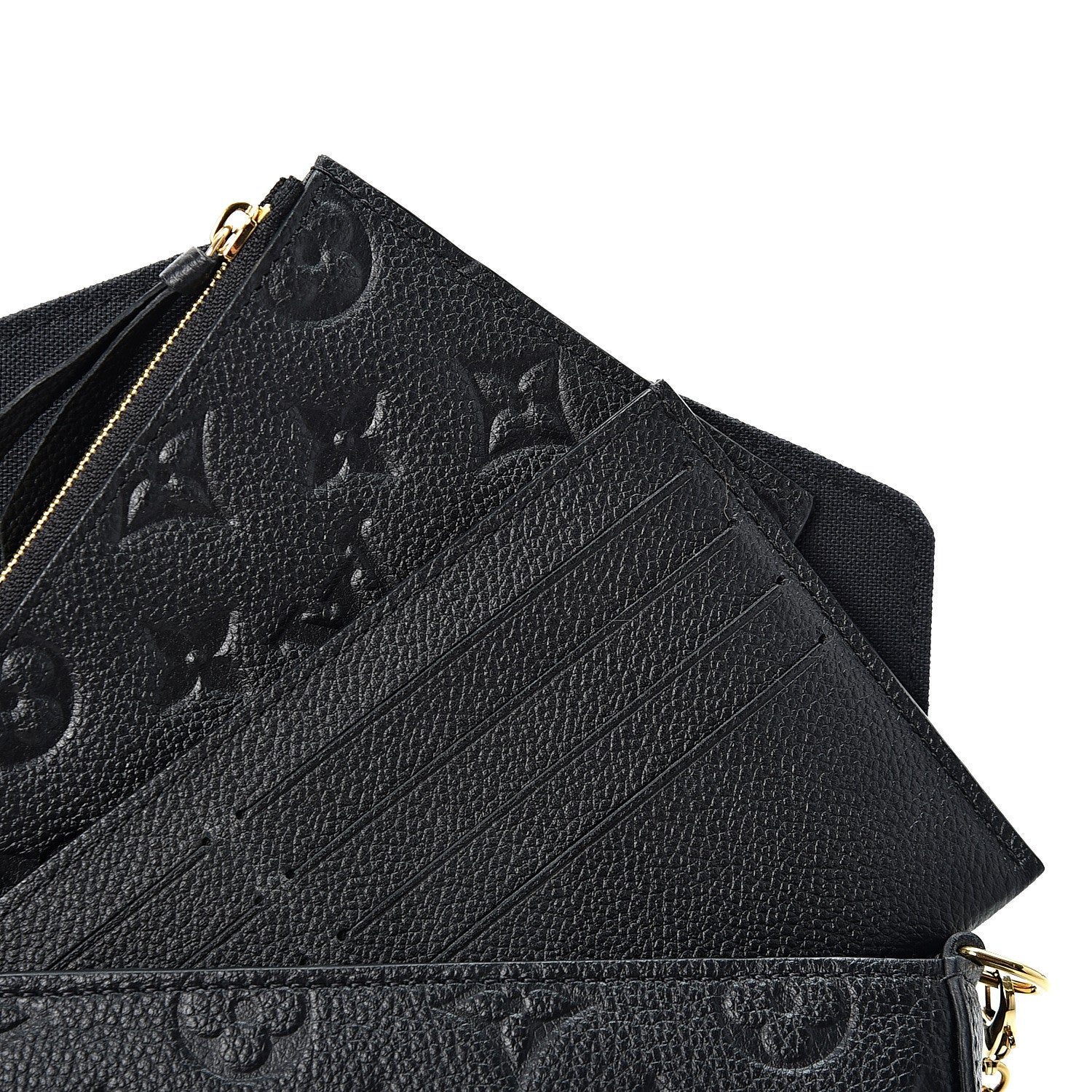 Louis Vuitton Empreinte Pochette Felicie Chain Wallet Black 11 of 11