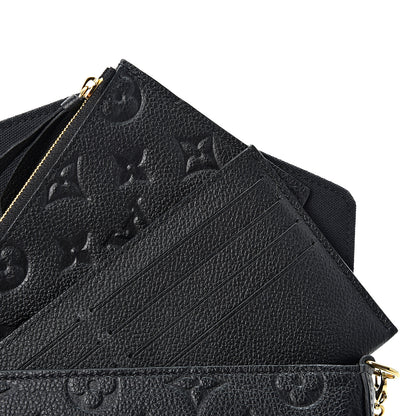 Louis Vuitton Empreinte Pochette Felicie Chain Wallet Black 11 of 11
