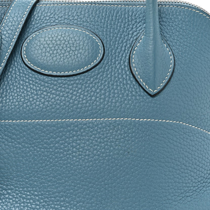 Hermes Taurillon Clemence Bolide 31 Blue Jean 8 of 17