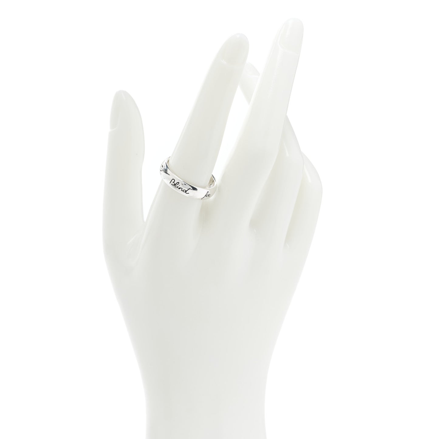 Sterling Silver Blind for Love Band Ring 58 8.75