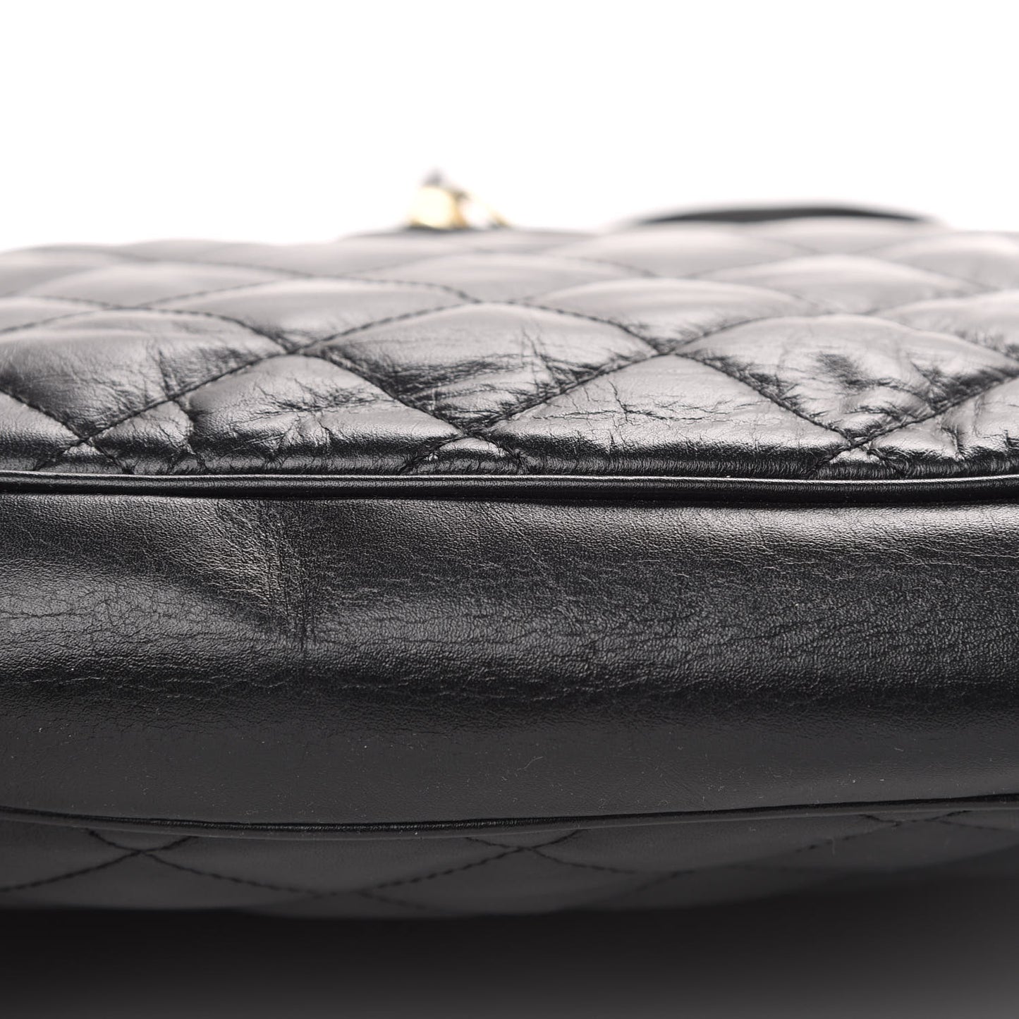 Calfskin Quilted Brook Hobo Black