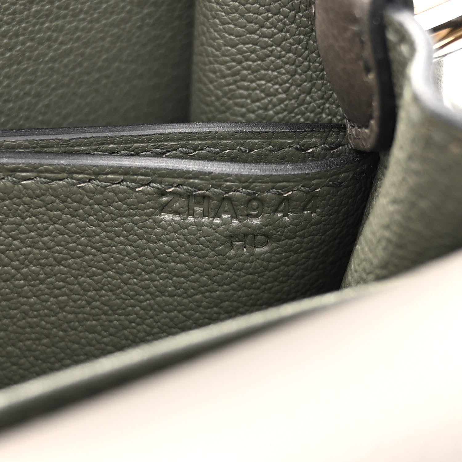 Hermes Evercolor Mini Sac Roulis Vert De Gris 7 of 10