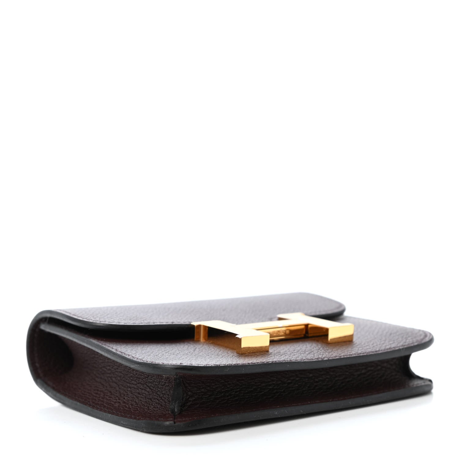 Hermes Evercolor Constance Slim Wallet Rouge Sellier 3 of 4