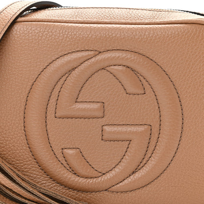 Gucci Pebbled Calfskin Small Soho Disco Bag Camelia 8 of 11