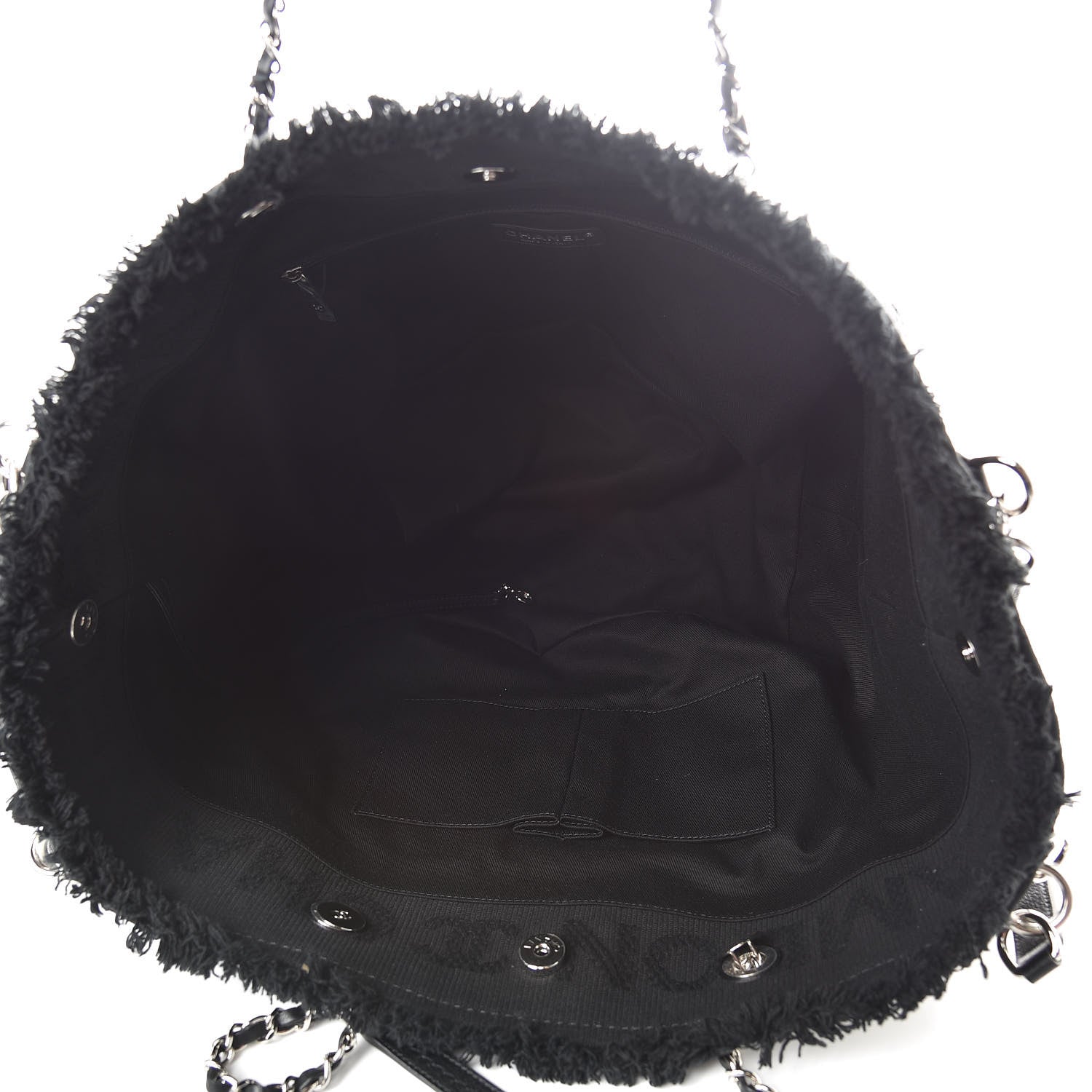 Chanel Canvas Small Double Face Tote Black 5 of 10