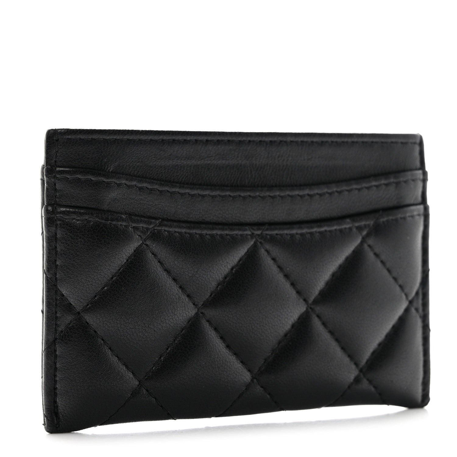 Chanel Lambskin Quilted Card Holder Black 3 of 8