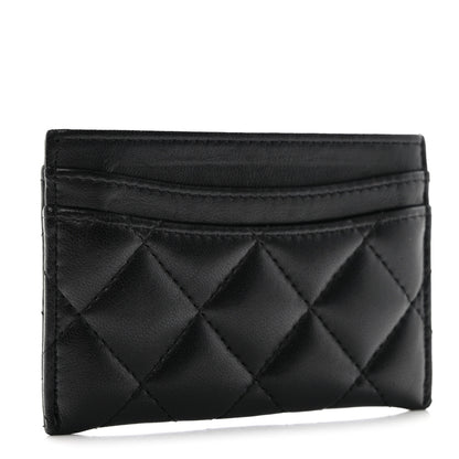 Chanel Lambskin Quilted Card Holder Black 3 of 8
