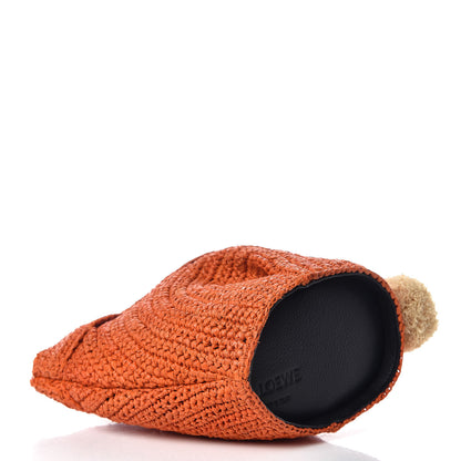 Loewe Raffia Mini Bunny Crossbody Bag Orange 4 of 8