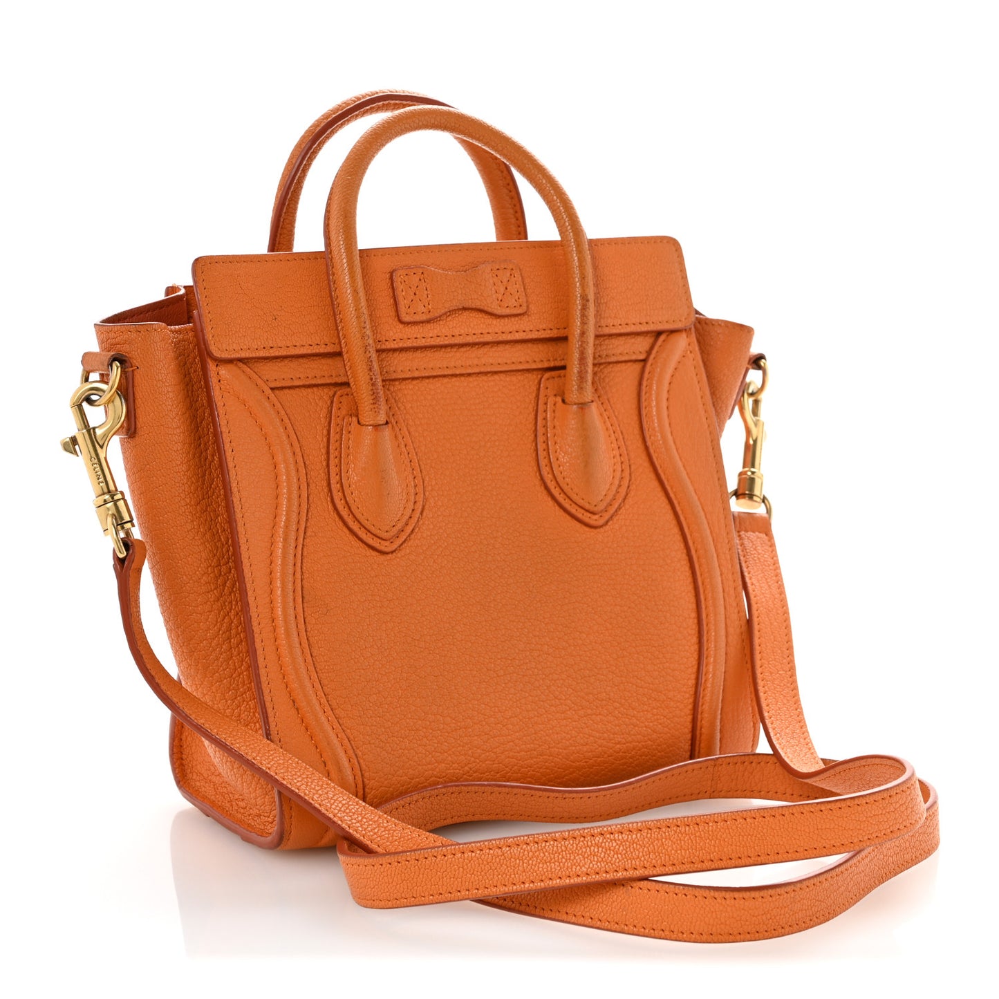 Goatskin Nano Luggage Orange