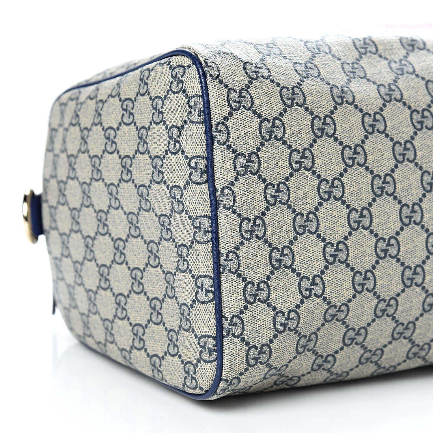 Gucci GG Plus Monogram Medium Boston Taiwan Flag Unicef Duffle Blue 9 of 10
