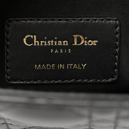 Christian Dior Lambskin Cannage Medium Lady Dior Black 6 of 15
