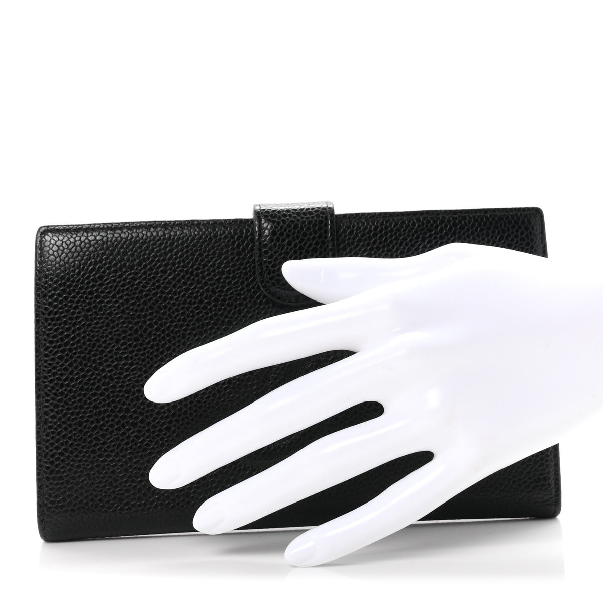 Caviar Timeless CC French Wallet Black