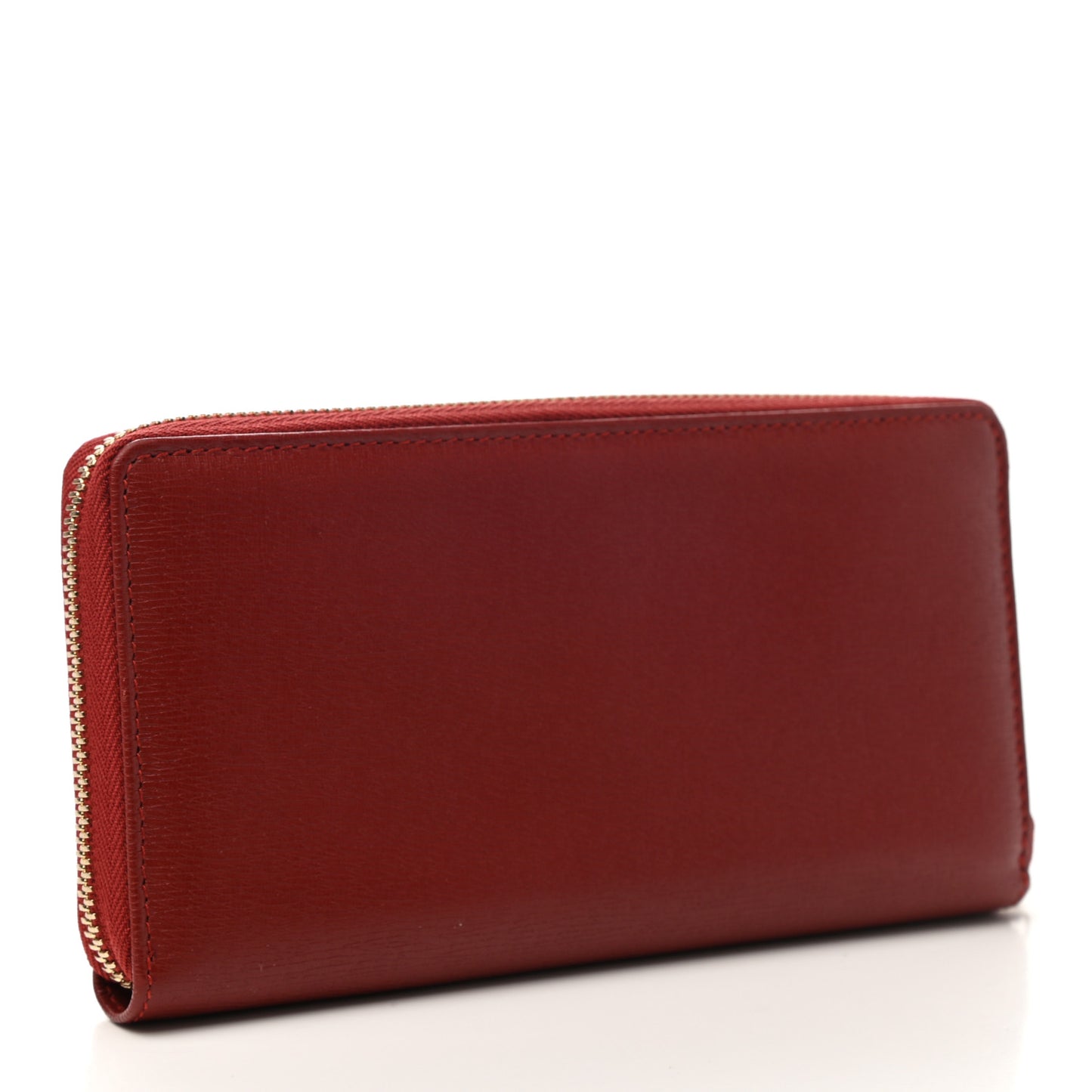 Calfskin Large Betty Zip Around Wallet Red