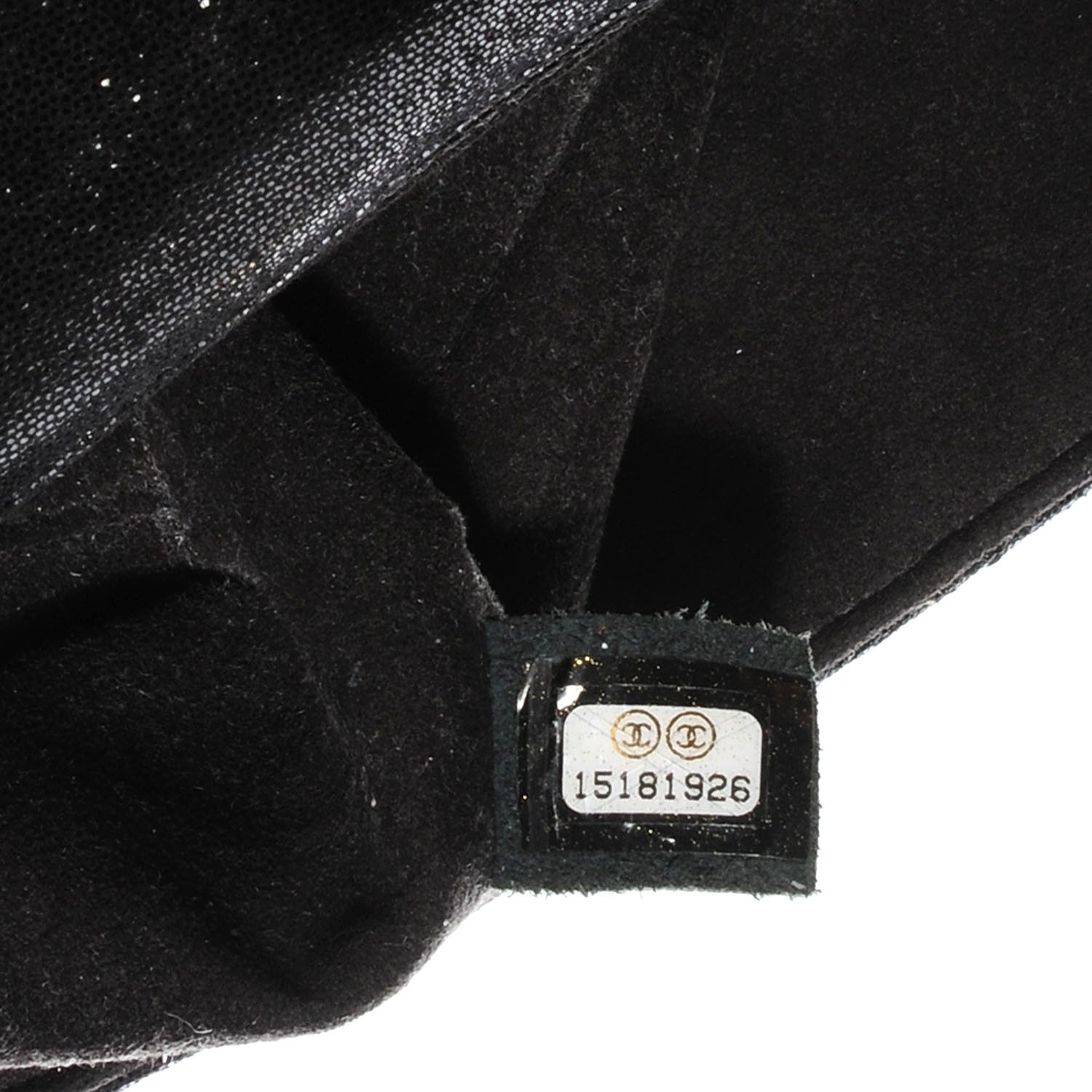 Chanel Sequin Goatskin Crystal CC Mini Flap Black 10 of 10