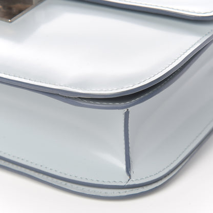Celine Spazzolato Calfskin Medium Classic Box Flap Bag Glacier 9 of 10