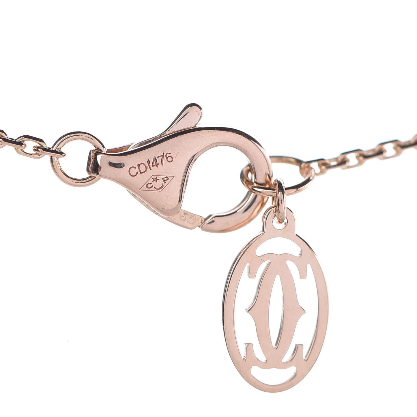 18K Pink Gold Diamond XS D'Amour Pendant Necklace