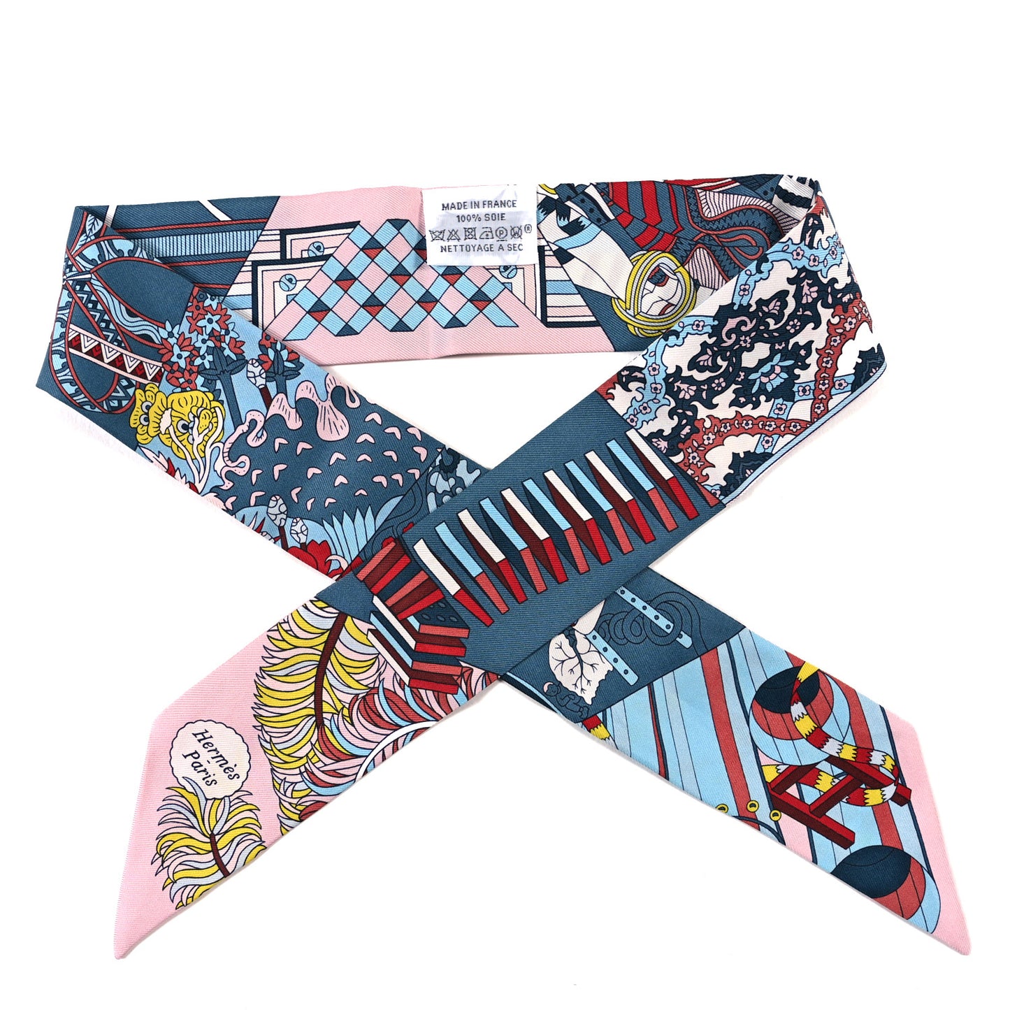 Silk De l'Ombrelle Aux Duels Twilly Bleu Moyen Rose Pale