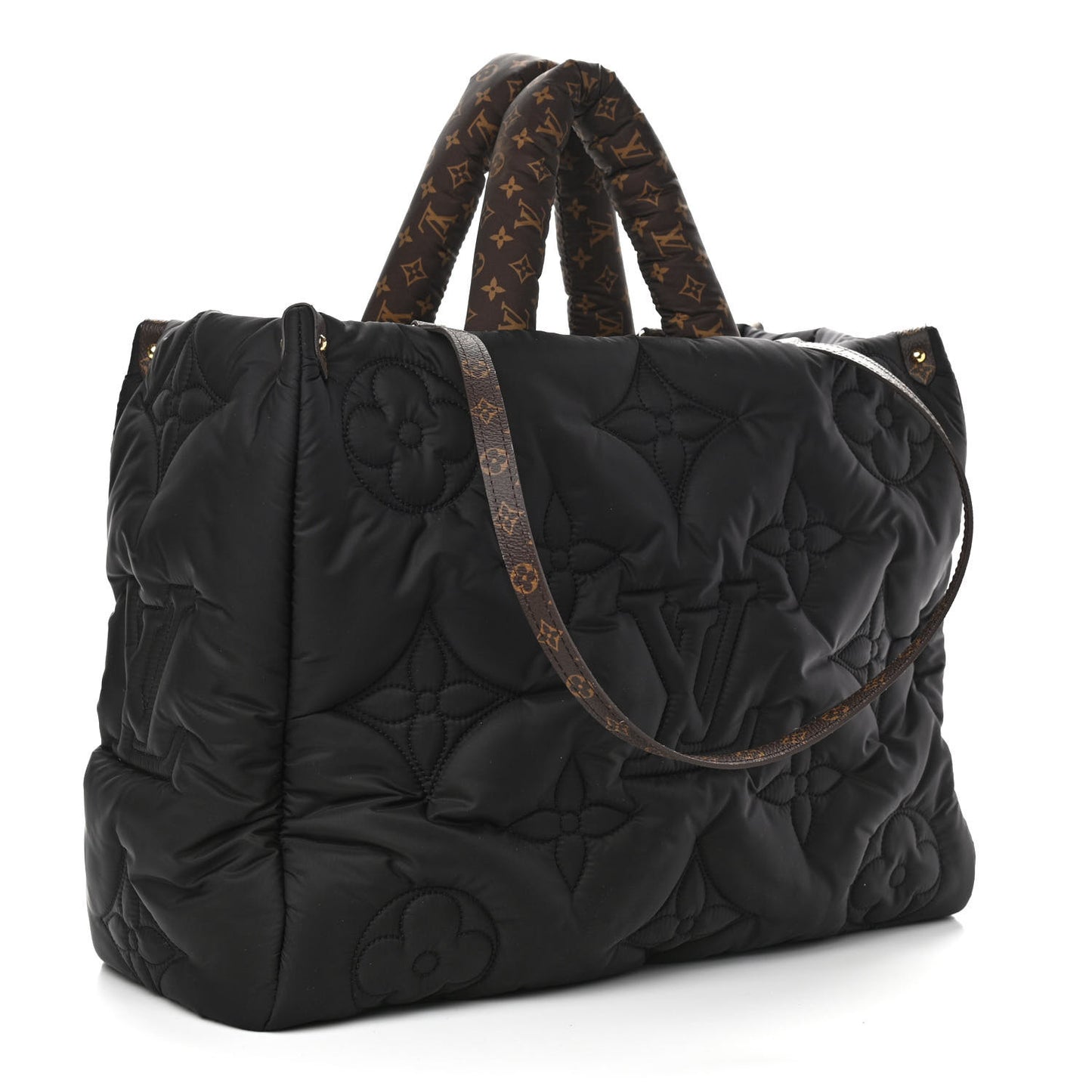 Econyl Monogram Pillow Giant Onthego GM Black