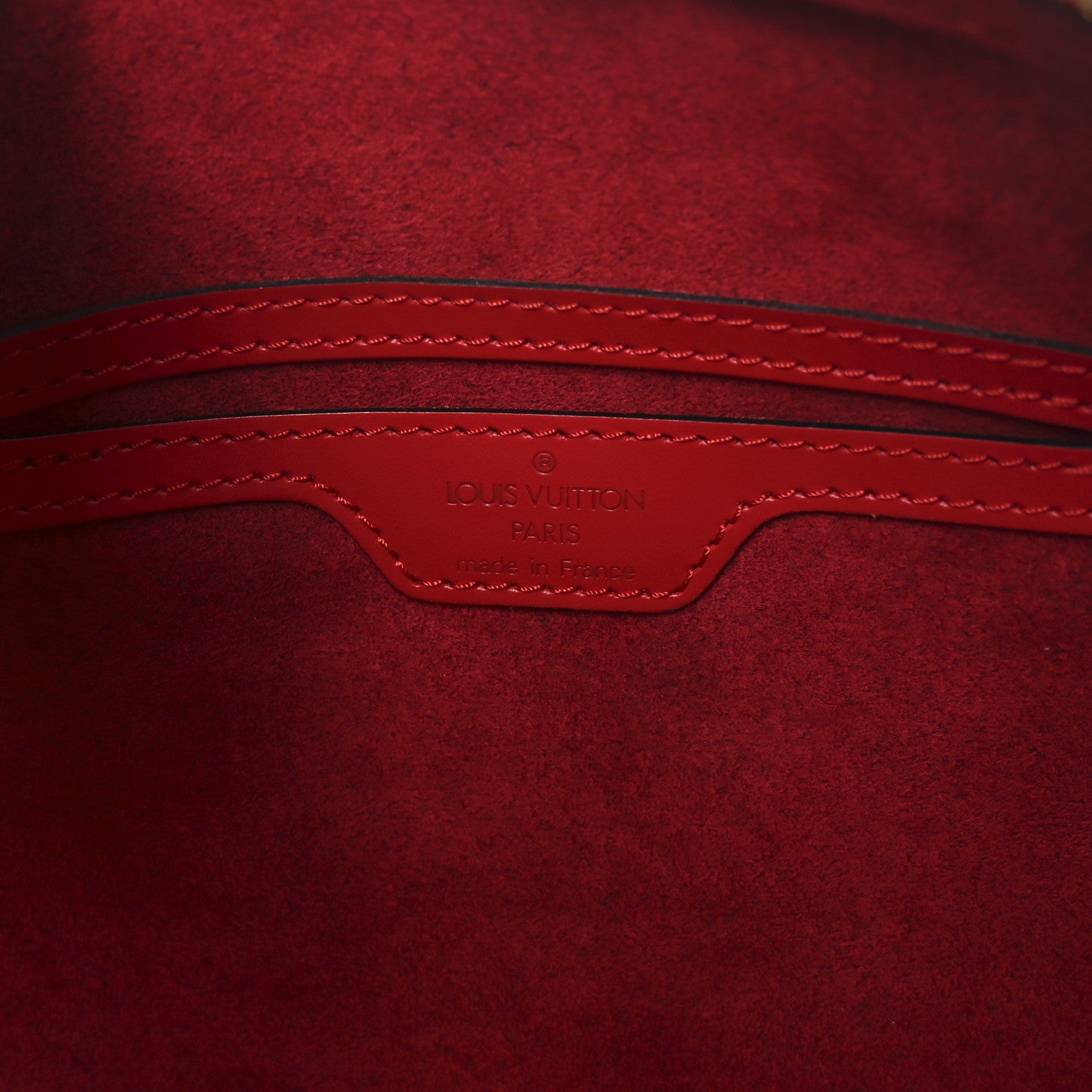 Louis Vuitton Epi Soufflot Castillan Red 7 of 10