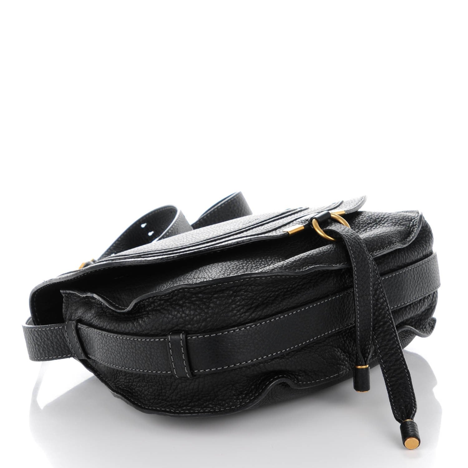 Chloe Calfskin Medium Marcie Round Crossbody Bag Black 4 of 8