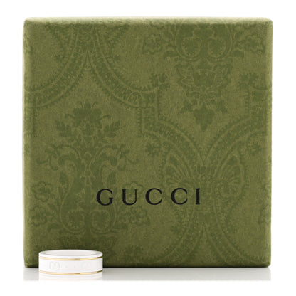 Gucci 18K Yellow Gold Ceramic Icon Band Ring 53 6.25 White 5 of 5