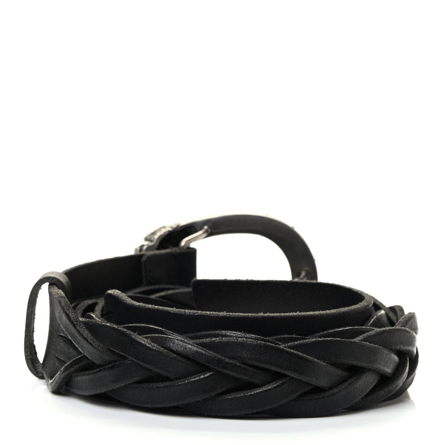 Gucci Calfskin Braided Dionysus Belt 100 40 Black 2 of 4