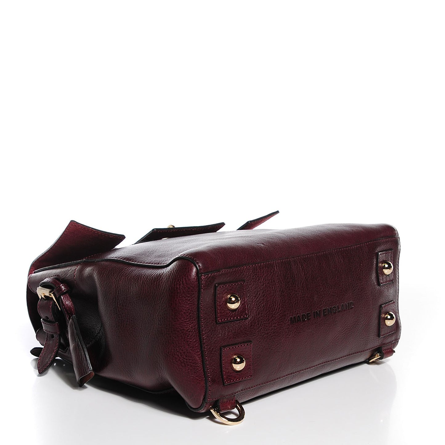 Natural Leather Cara Delevigne Convertible Satchel Oxblood