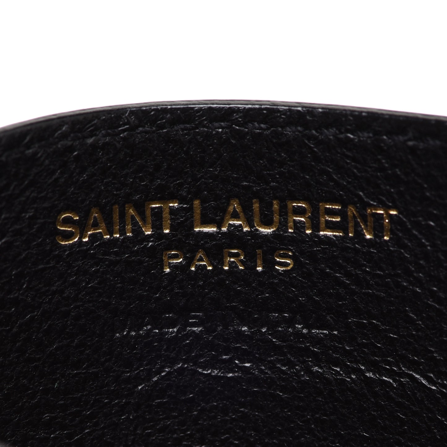 Grain De Poudre Matelasse Chevron Monogram Credit Card Case Black