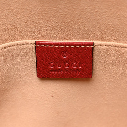 Gucci GG Supreme Monogram Flora Web Ophidia Pouch Red 6 of 7