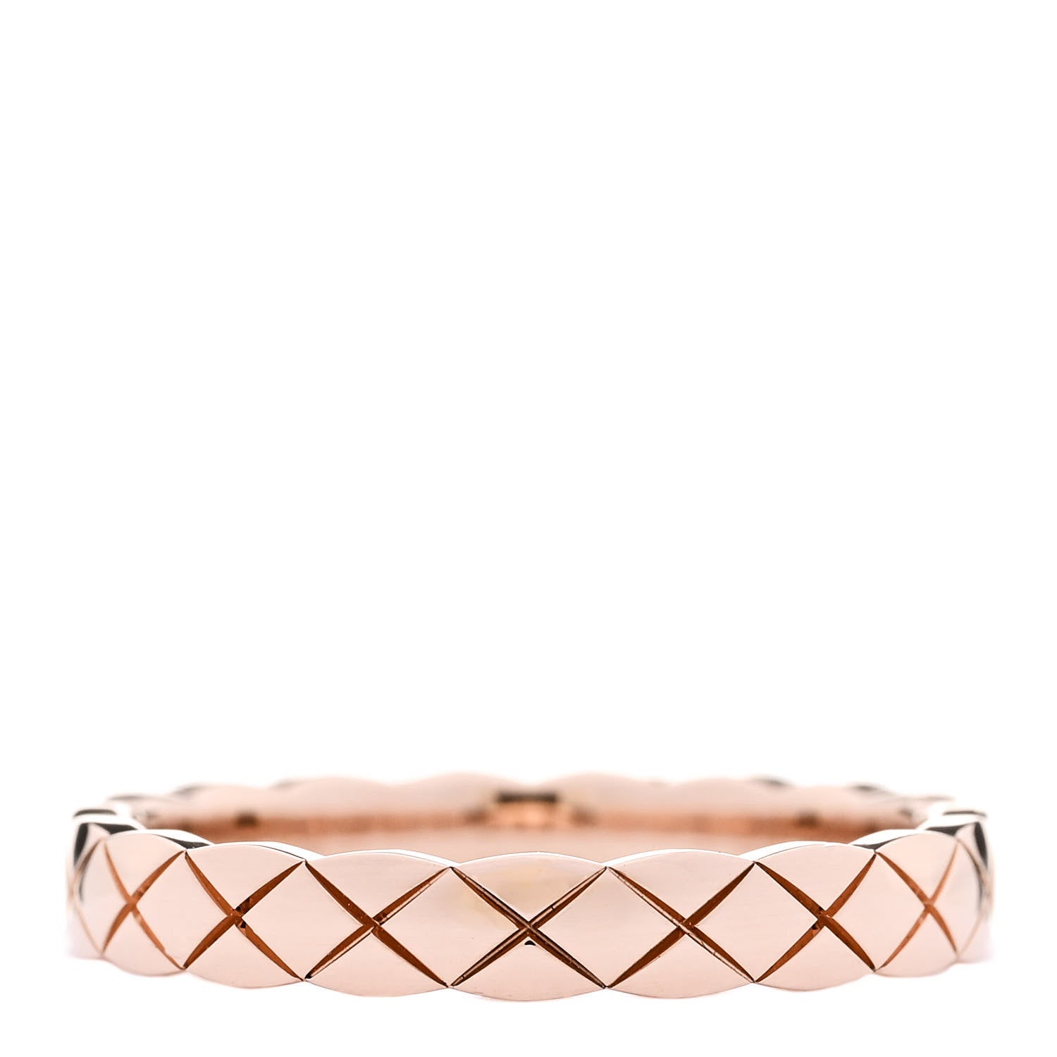 Chanel 18K Beige Gold Mini Coco Crush Ring 55 7.25 3 of 5