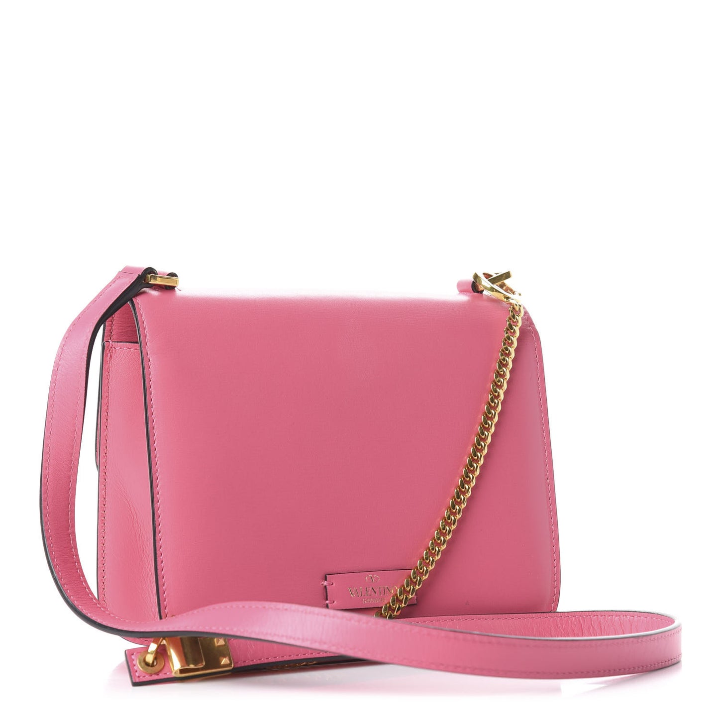 Smooth Calfskin Small VSling Shoulder Bag Pink