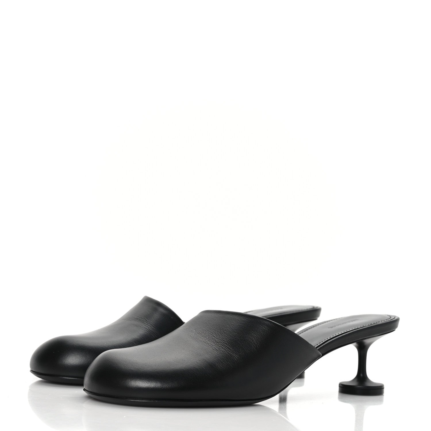 Balenciaga Soft Calfskin Lady 50mm Mule 38 Black 3 of 8