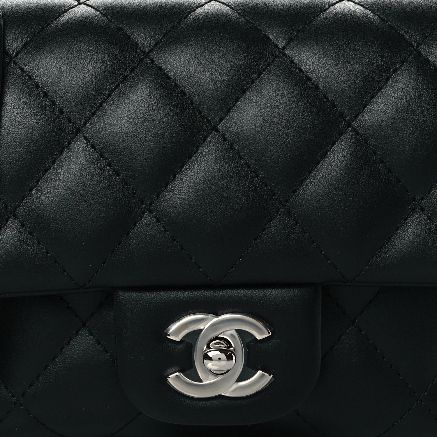 Chanel Calfskin Quilted CC Uniform Flap Belt Bag Black 9 of 11