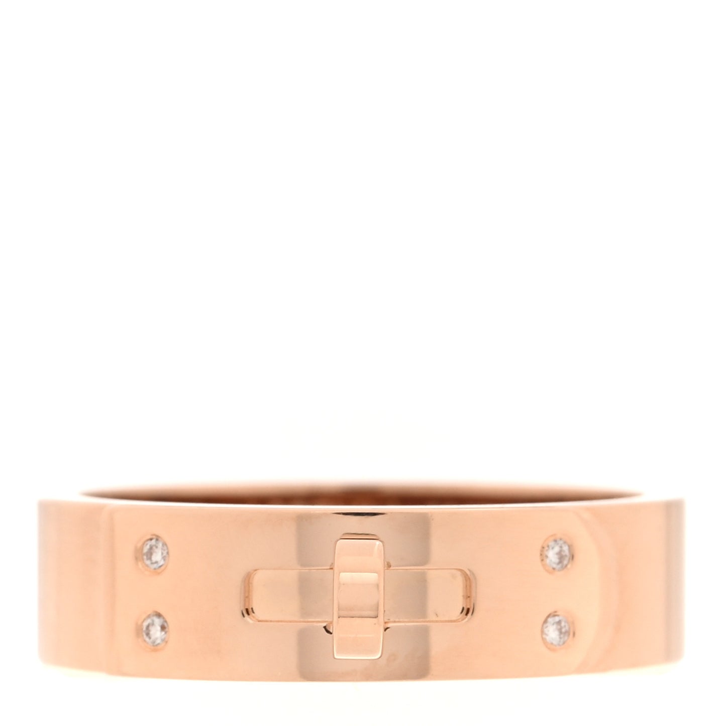 18K Rose Gold Diamond PM Kelly Ring 52 6