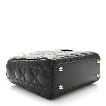 Christian Dior CHRISTIAN DIOR Lambskin Cannage Small My ABCDior Lady Dior Black 4 of 11